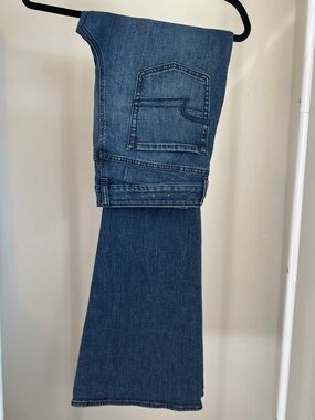 NWOT American Eagle Outfitters Dark Hi-Rise Artist Jeans - Long W 17" Inseam 35"